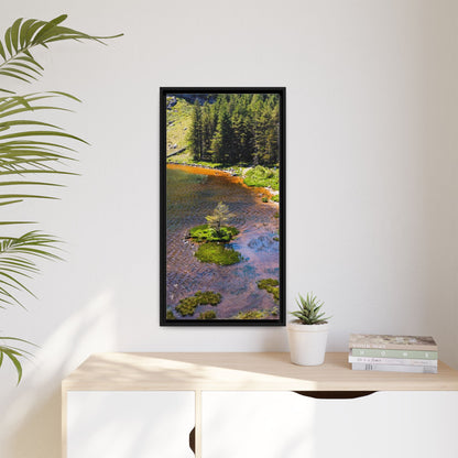 Gleanteenassig Forest Matte Canvas, Framed (Multi-color)
