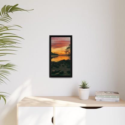 Sunset in Kerry Matte Canvas, Framed (Multi-color)