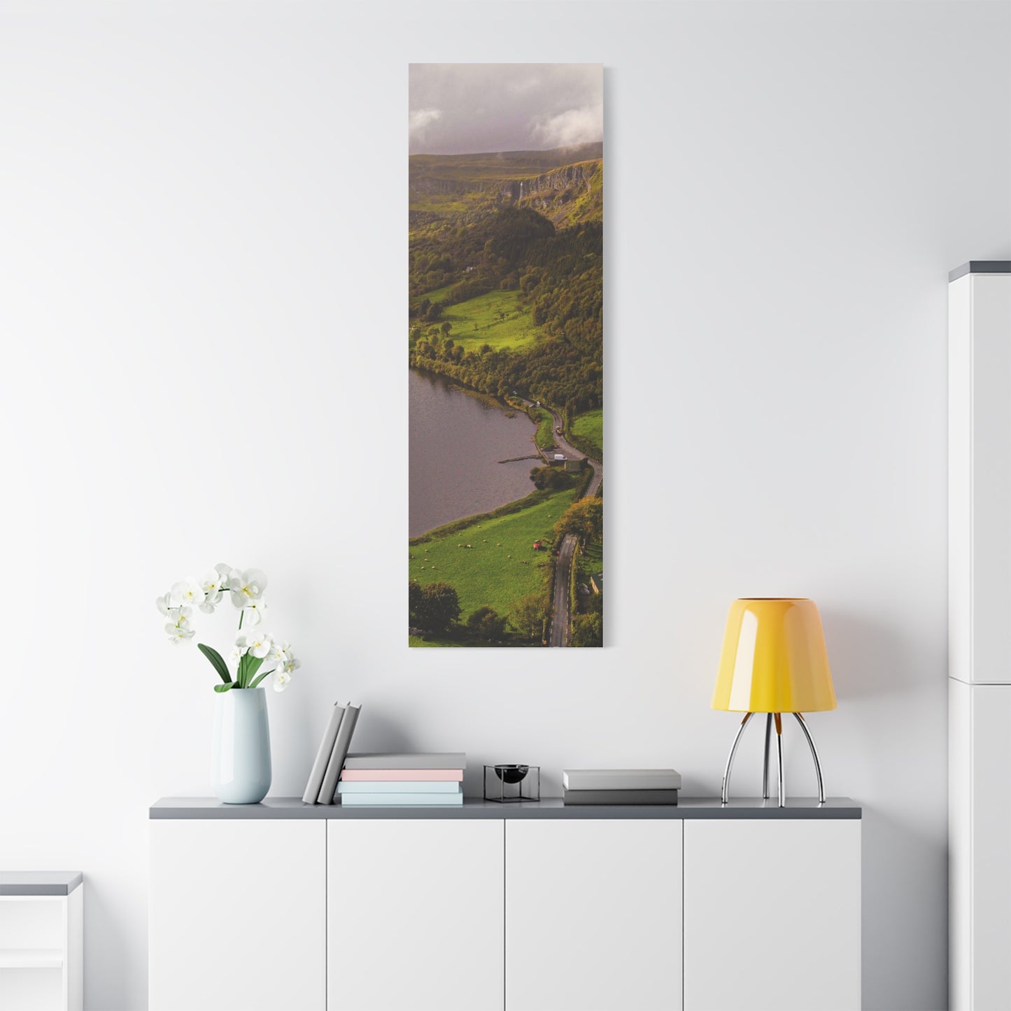 Sruth in Aghadh an Aird or The devil's Chimney Matte Canvas, Stretched, 1.25"