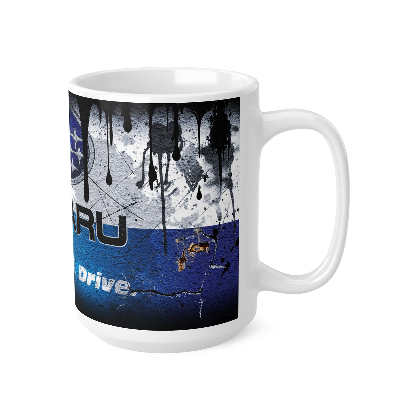 Subaru Graffiti Ceramic Coffee Cup - 11oz & 15oz | Think, Feel, Drive Mug