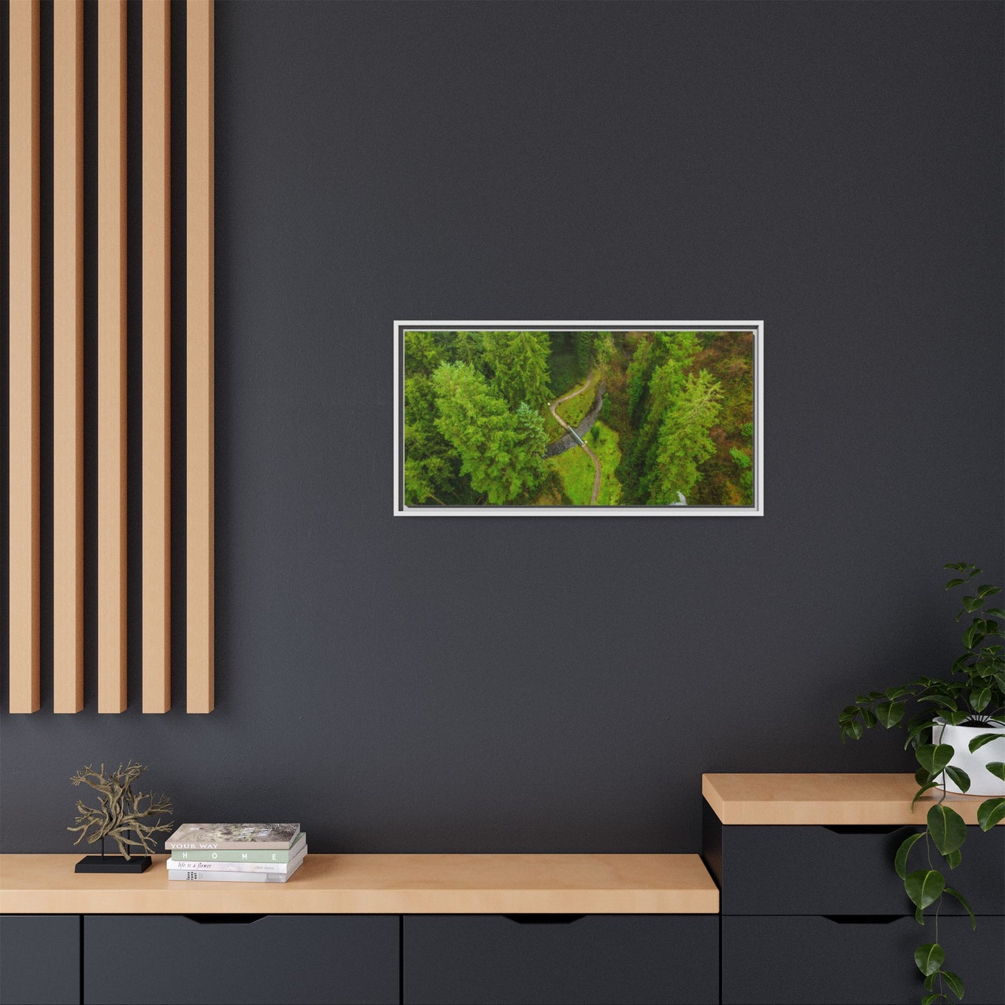 Glanageenty Forest Matte Canvas, Framed (Multi-color)