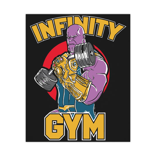 Infinity Gym Matte Poster - Motivational Fitness Wall Art