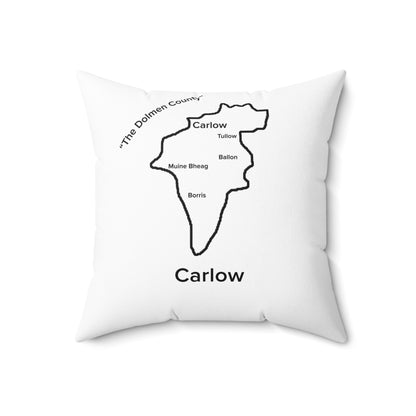 Carlow Spun Polyester Square Pillow White Edition 4 Sizes
