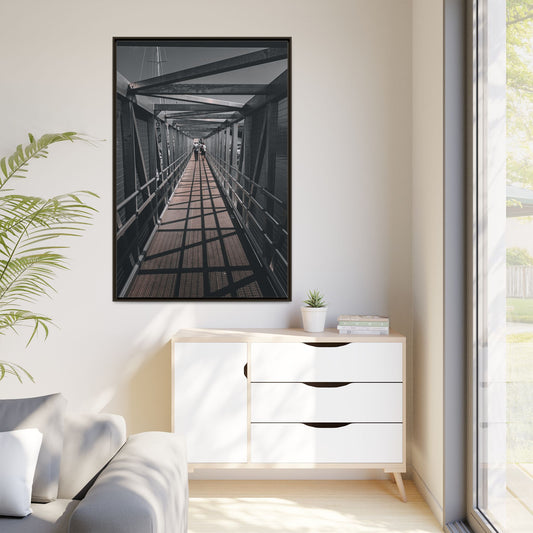 Dingle Pier Matte Canvas, Framed (Multi-color)
