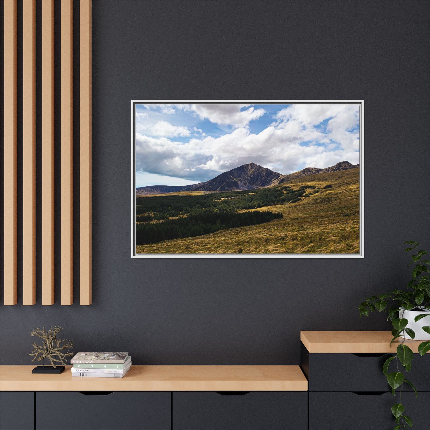 Mount Brandon Matte Canvas, Framed (Multi-color)
