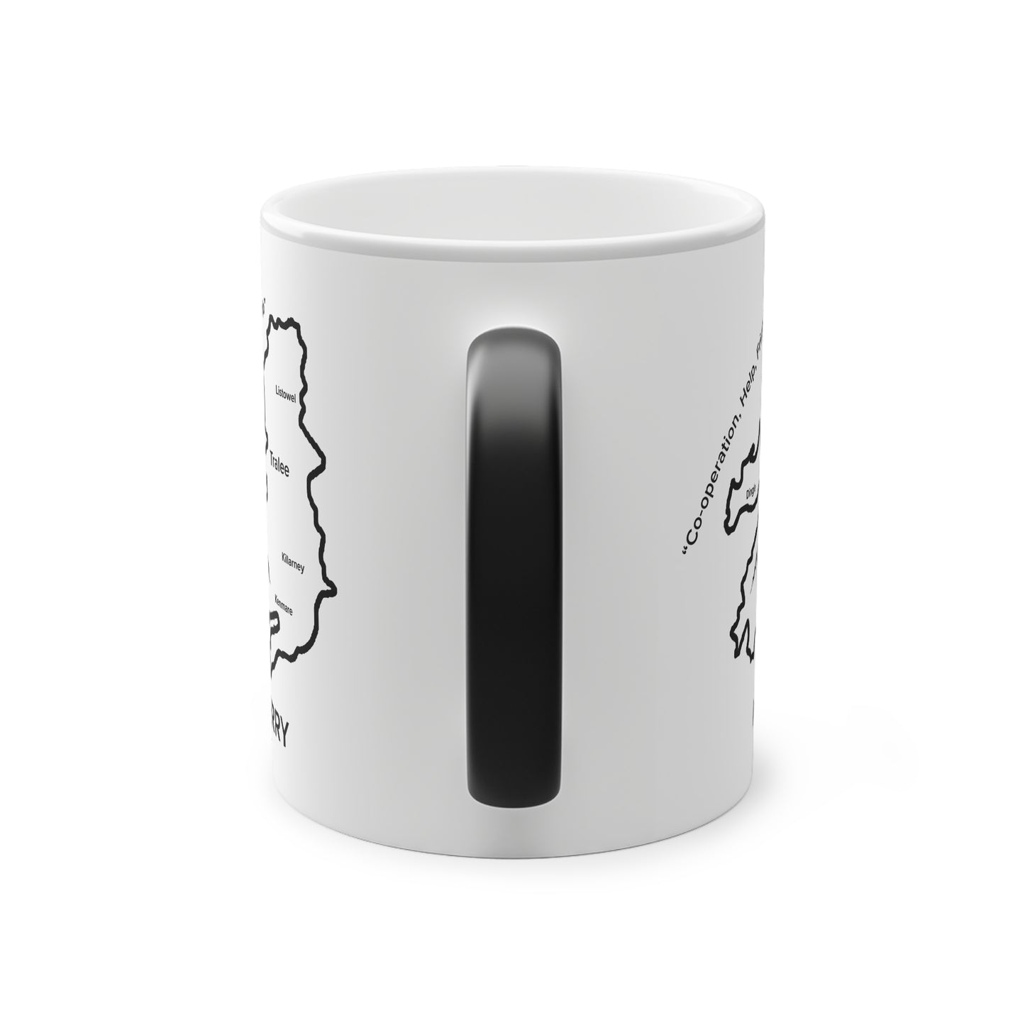 Kerry Magic Mug: Color - Changing Coffee Cup with Artistic Map Design