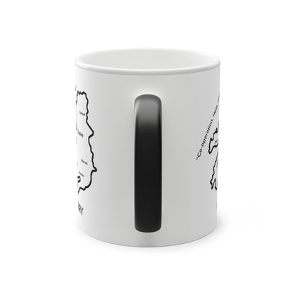 Kerry Magic Mug: Color - Changing Coffee Cup with Artistic Map Design