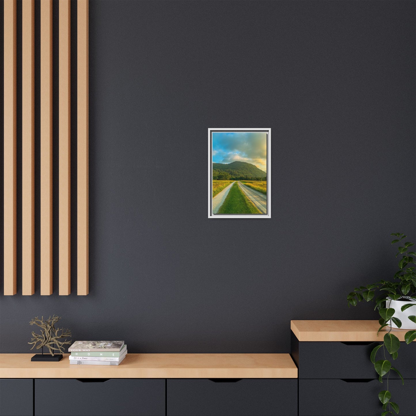 Mountain Torc Matte Canvas, Framed (Multi-color)