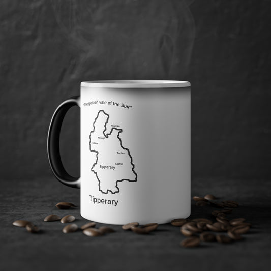Tipperary Magic Mug: Color - Changing Coffee Cup with Artistic Map Design