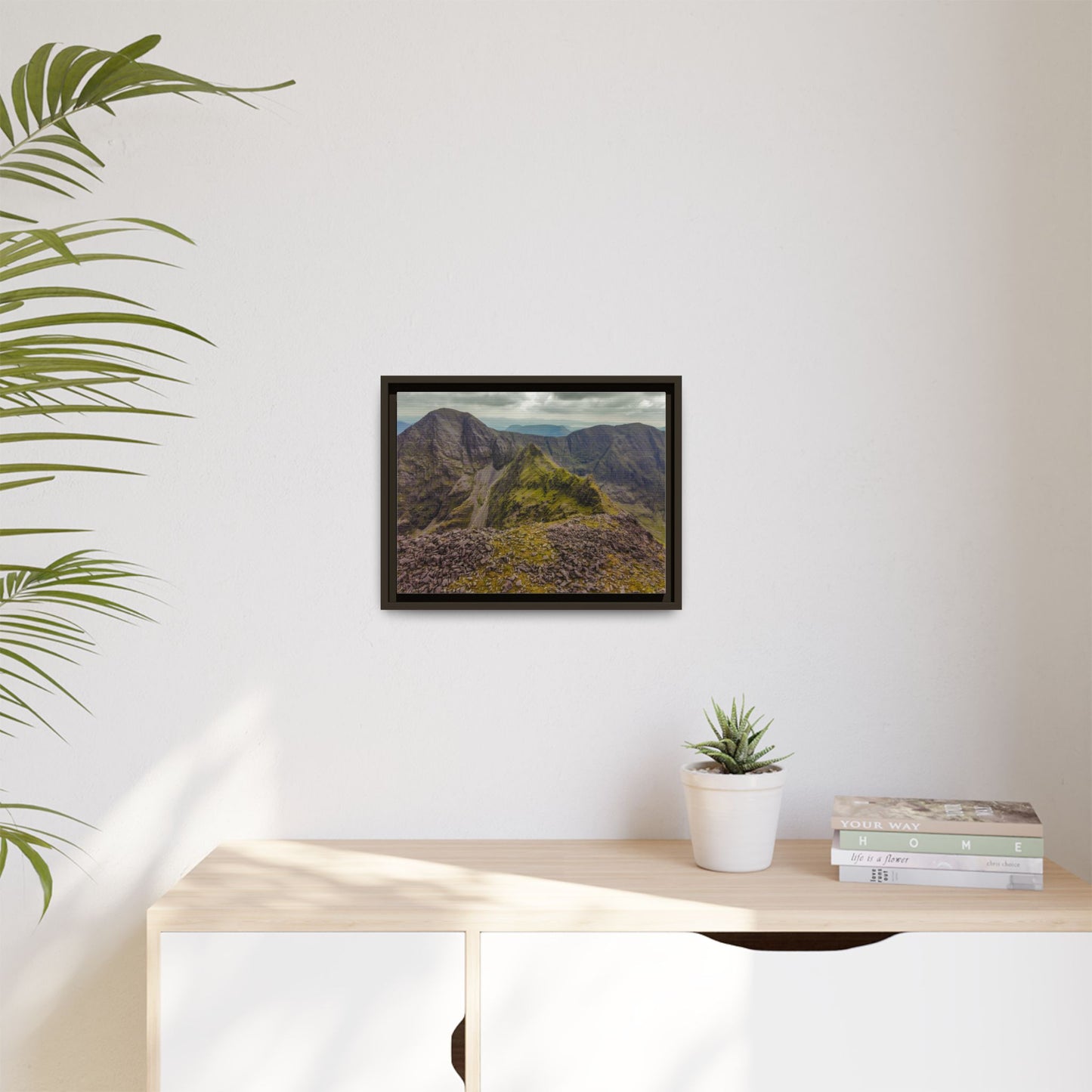 Halfway to Carrauntoohil Matte Canvas, Framed (Multi-color)