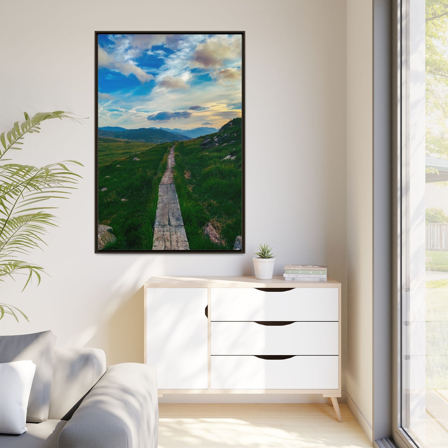 Torc Mountain Trail Matte Canvas, Framed (Multi-color)