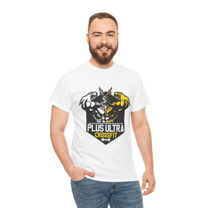 Plus Ultra CrossFit Unisex Heavy Cotton Tee - Fitness Motivational Shirt White