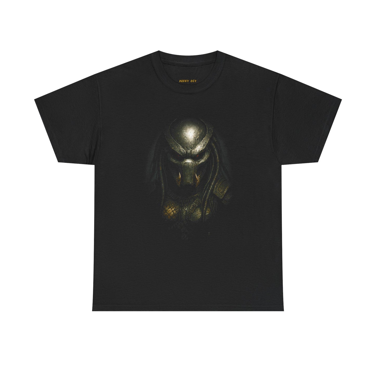 Predator Skull Graphic Tee — Sci‑Fi Alien Mask Illustration