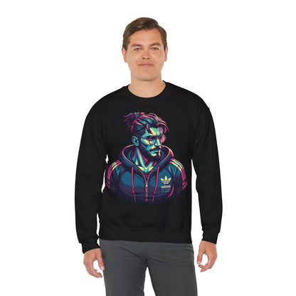 Retro Style Graphic Unisex Heavy Blend™ Crewneck Sweatshirt - Perfect for Casual Wear