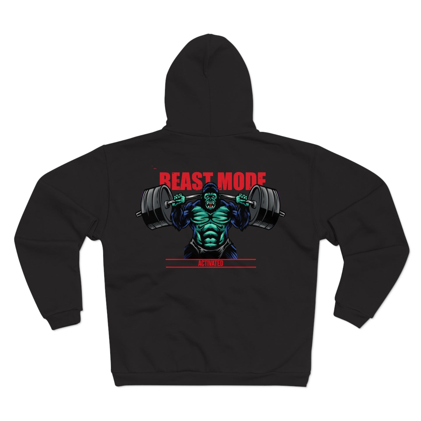 Beast Mode Unisex Zip Hoodie – Perfect for Fitness Enthusiasts and Gym Lovers