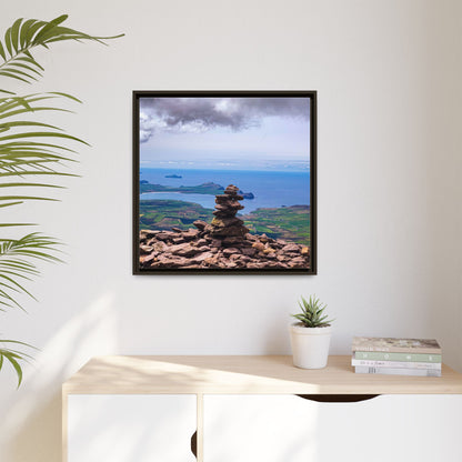 Mount Brandon Top Matte Canvas, Framed (Multi-color)