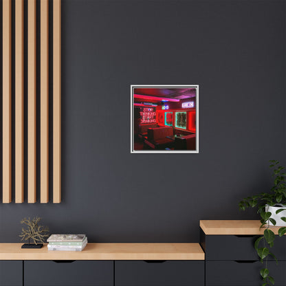 The Mermaids Night Club Matte Canvas, Framed (Multi-color)