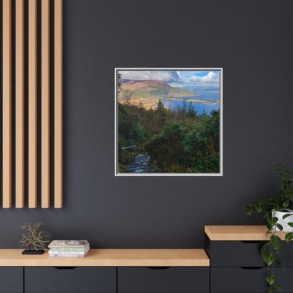 Torc Trail Stairs Matte Canvas, Framed (Multi-color)