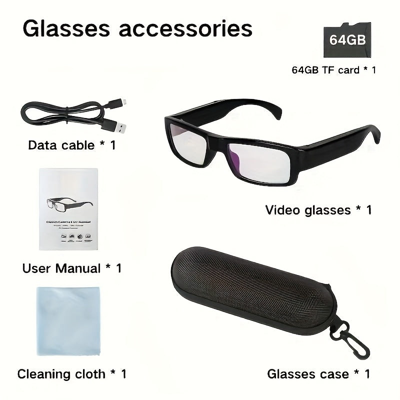 1080P Camera Glasses with a Memory Card