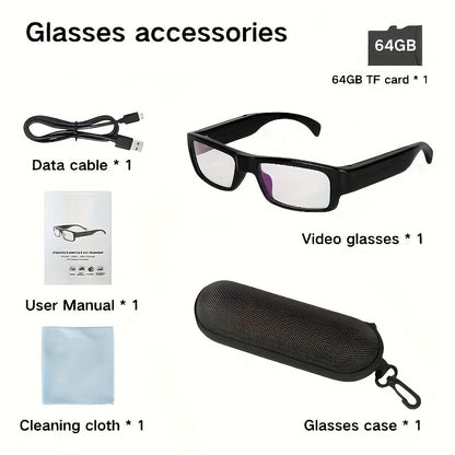 1080P Camera Glasses with a Memory Card
