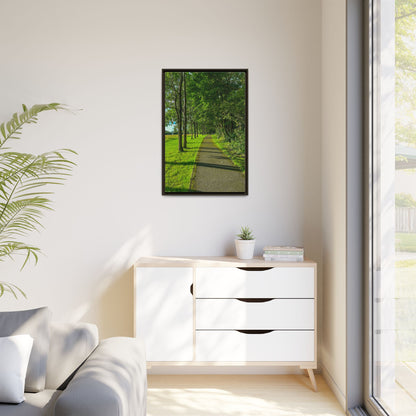 Listowel Town Park Matte Canvas, Framed (Multi-color)