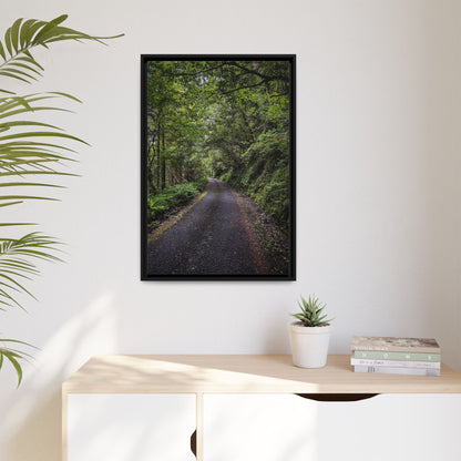 Glanageenty Forest Trail Matte Canvas, Framed (Multi-color)