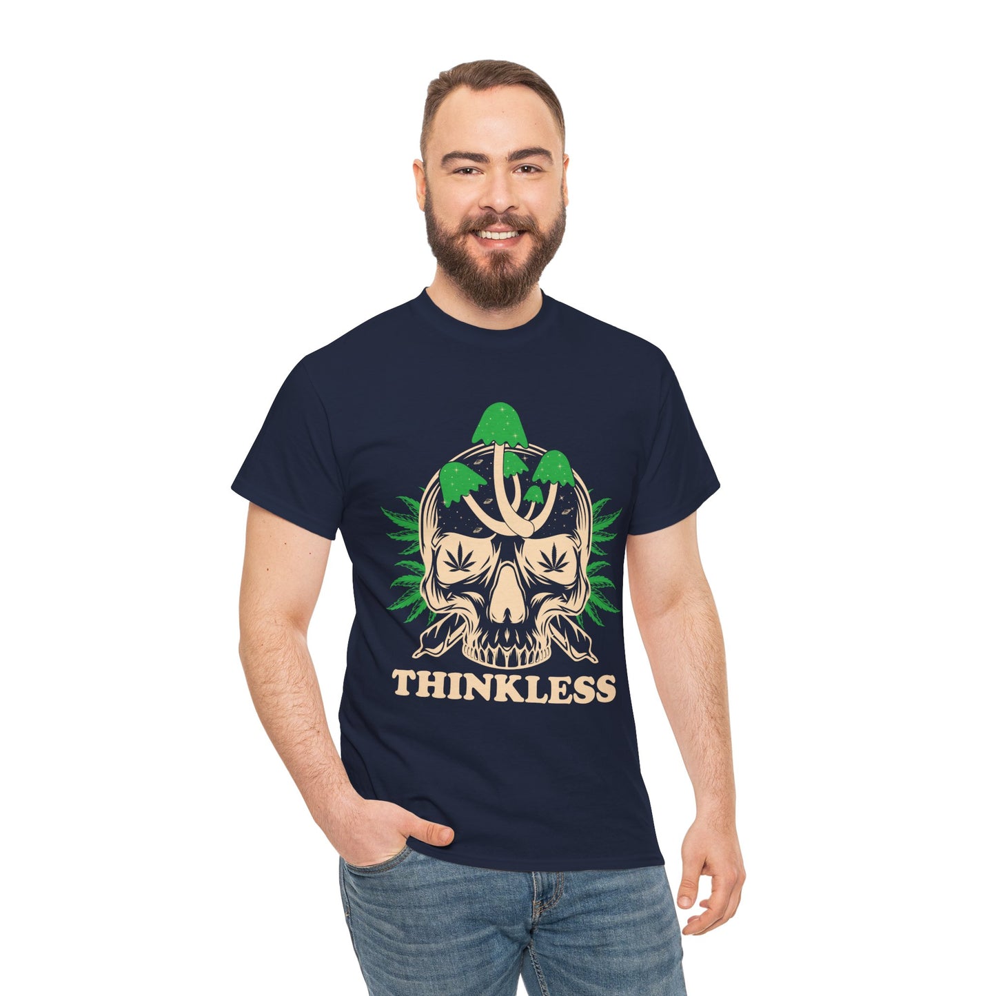 Mushroom Skull 'THINKLESS' T-Shirt