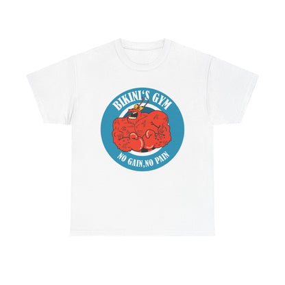 Mr Crab No Pain No Gain White Unisex Heavy Cotton Tee