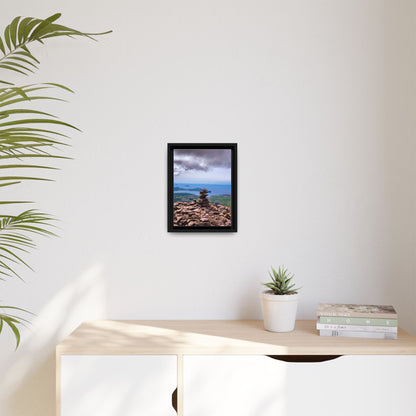Mount Brandon Top Matte Canvas, Framed (Multi-color)