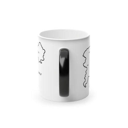Offaly Magic Mug: Color - Changing Coffee Cup with Artistic Map Design