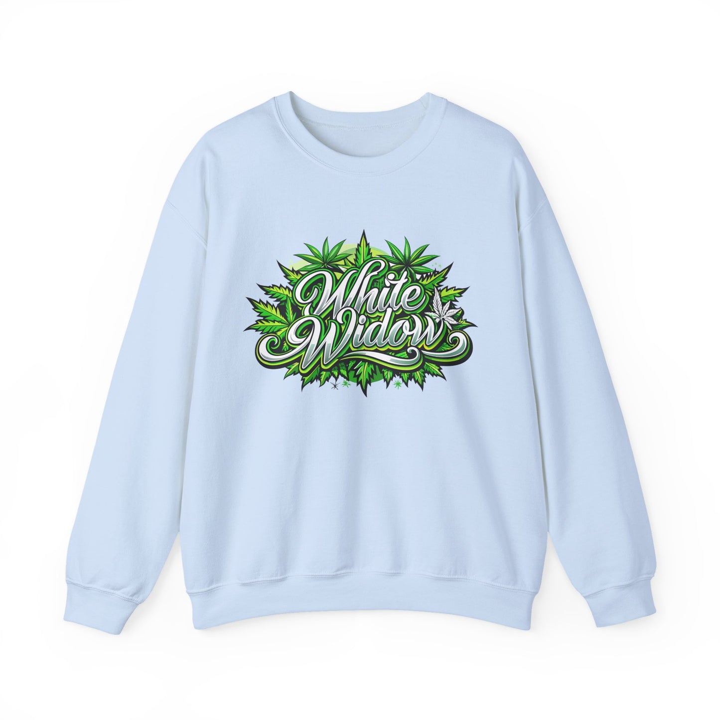White Widow Graphic  — Cannabis Leaf Logo Sweatshirt
