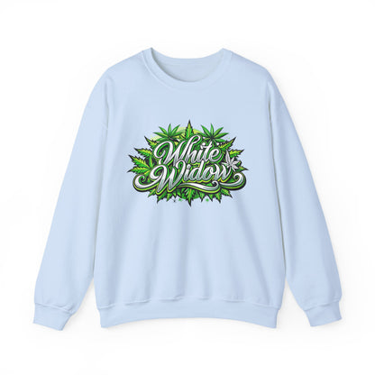 White Widow Graphic  — Cannabis Leaf Logo Sweatshirt