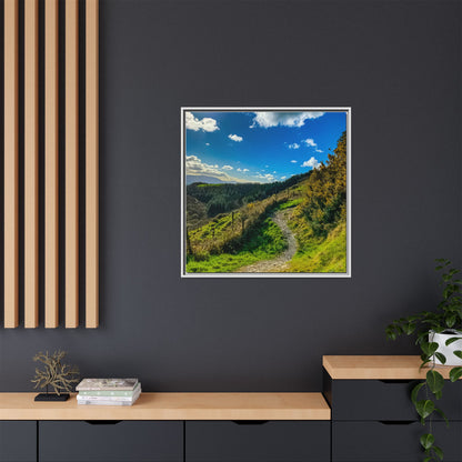 Glanageenty Forest Trail Matte Canvas, Framed (Multi-color)