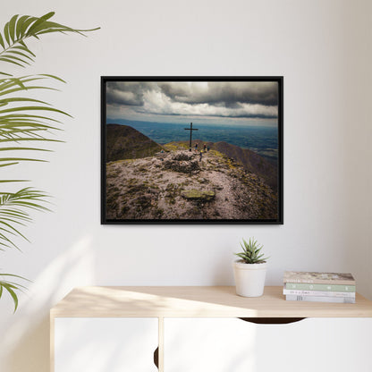 Carrauntoohil Summit Matte Canvas, Framed (Multi-color)