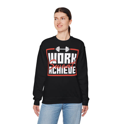 Hard Work = Sweat Achieve Unisex Heavy Blend™ Crewneck Sweatshirt