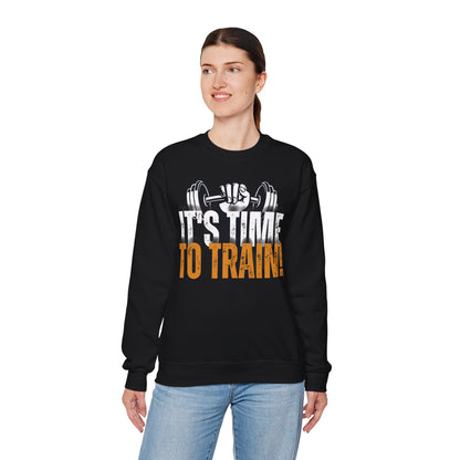 Fitness Motivation 'It's Time To Train' Unisex Heavy Blend™ Crewneck Sweatshirt