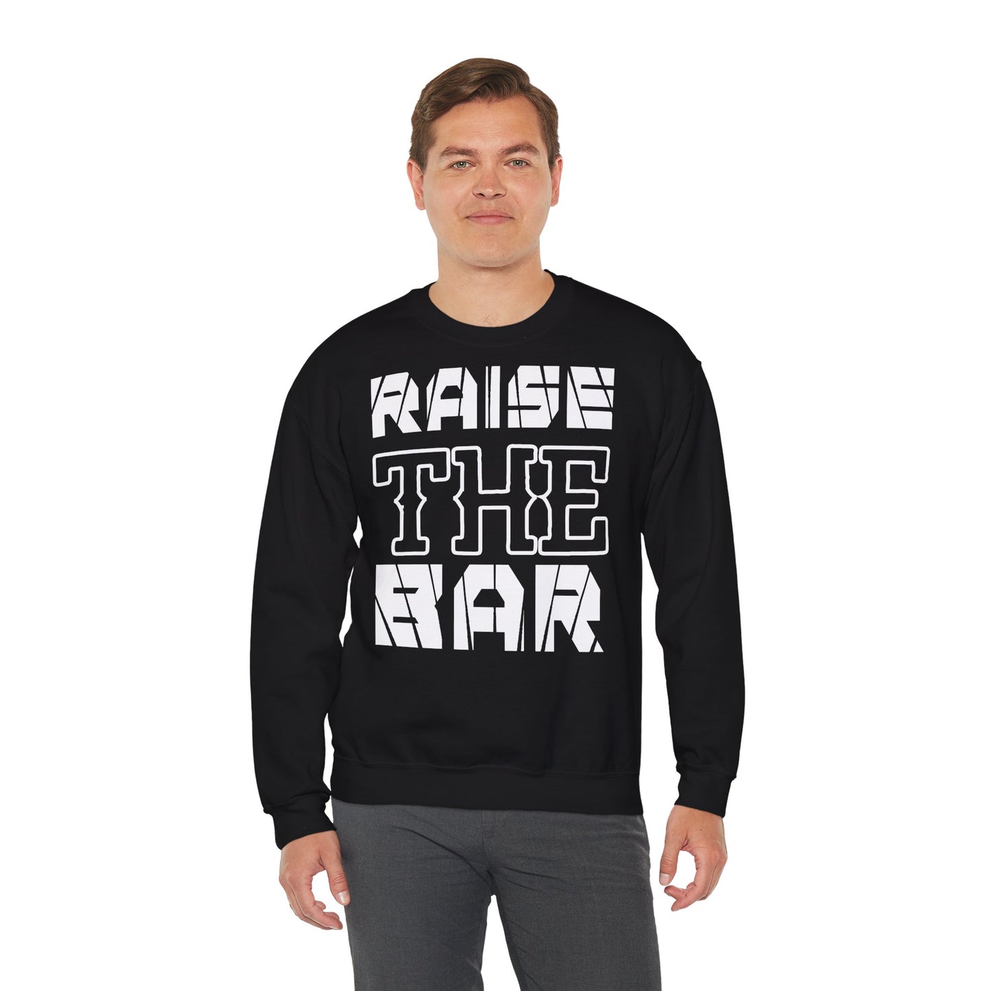 Motivational Unisex Heavy Blend™ Crewneck Sweatshirt - "Raise The Bar"