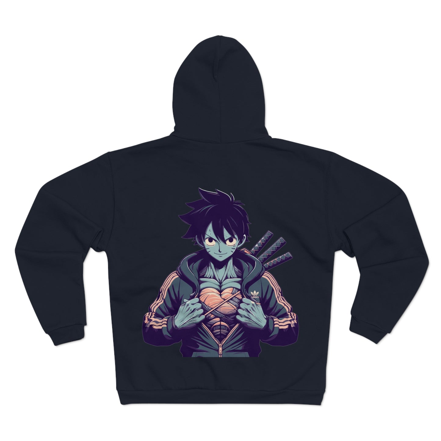 Warrior With Swords Unisex Hooded Zip Sweatshirt