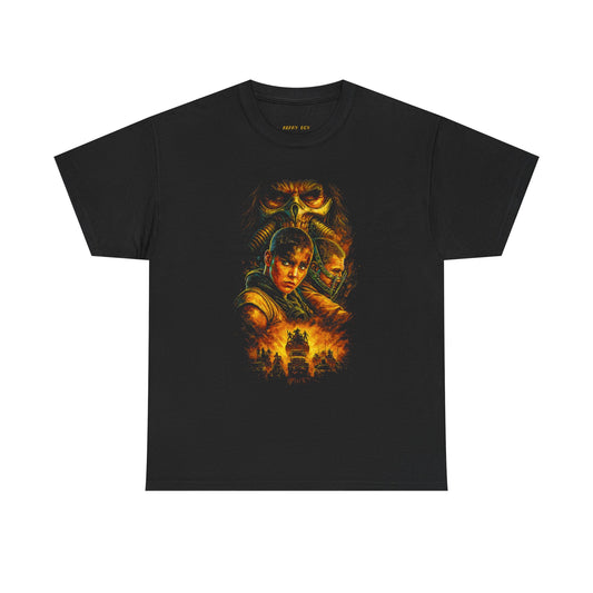 Sci‑Fi Movie Poster Tee — Retro Hero & Monster Graphic
