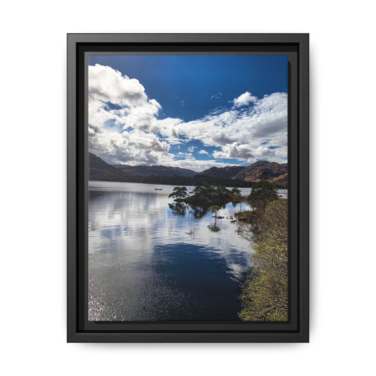 Lake Matte Canvas, Framed (Multi-color)
