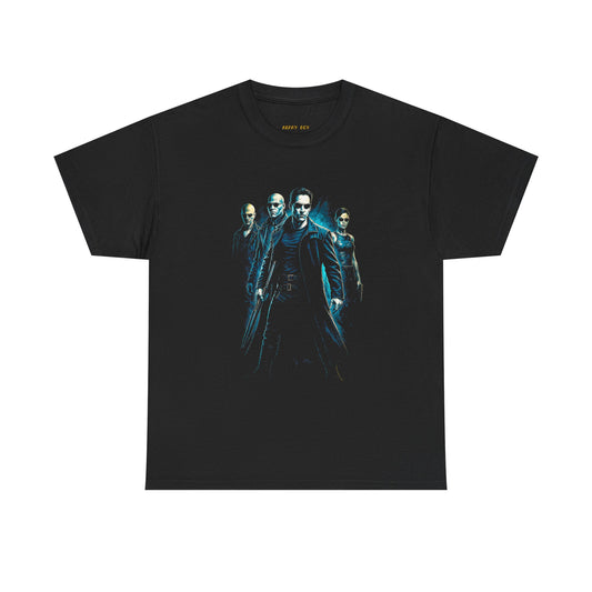 Matrix Characters T-Shirt — Neo, Trinity & Agents Movie Graphic Tee