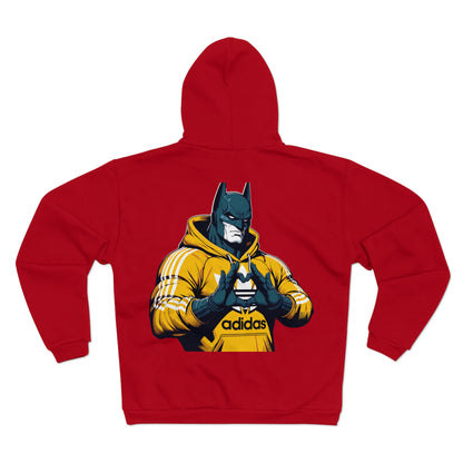 Super Hero Love Unisex Hooded Zip Sweatshirt