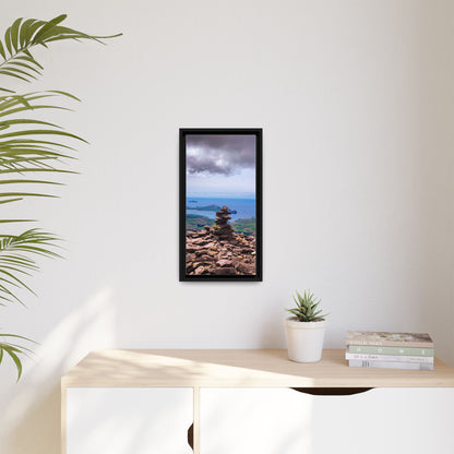 Mount Brandon Top Matte Canvas, Framed (Multi-color)