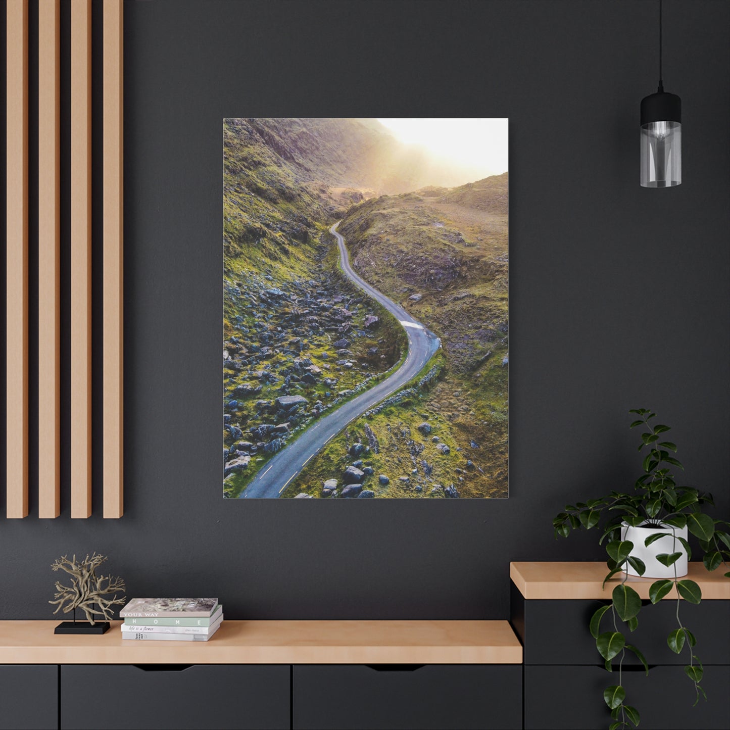 Valley Road Matte Canvas, Stretched, 1.25"