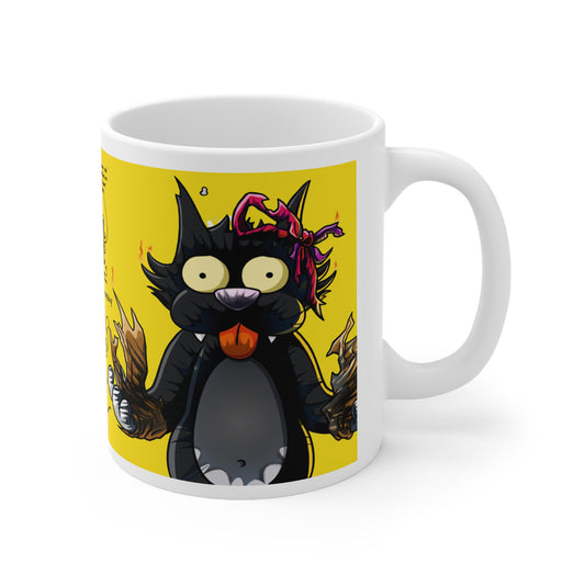 Whimsical Cartoon Ceramic Coffee Mug - 11oz & 15oz
