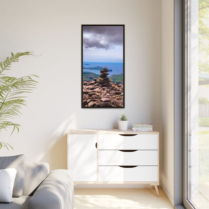 Mount Brandon Top Matte Canvas, Framed (Multi-color)