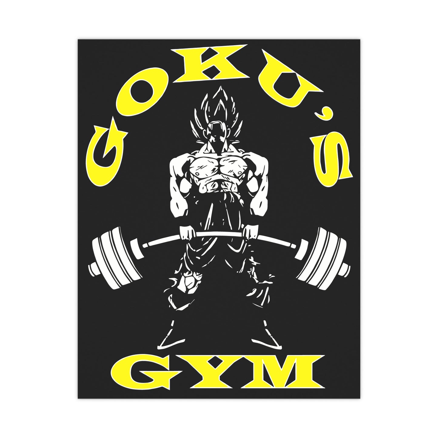 Goku's Gym Matte Poster - Motivational Wall Art for Fitness Enthusiasts