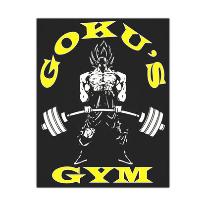 Goku's Gym Matte Poster - Motivational Wall Art for Fitness Enthusiasts