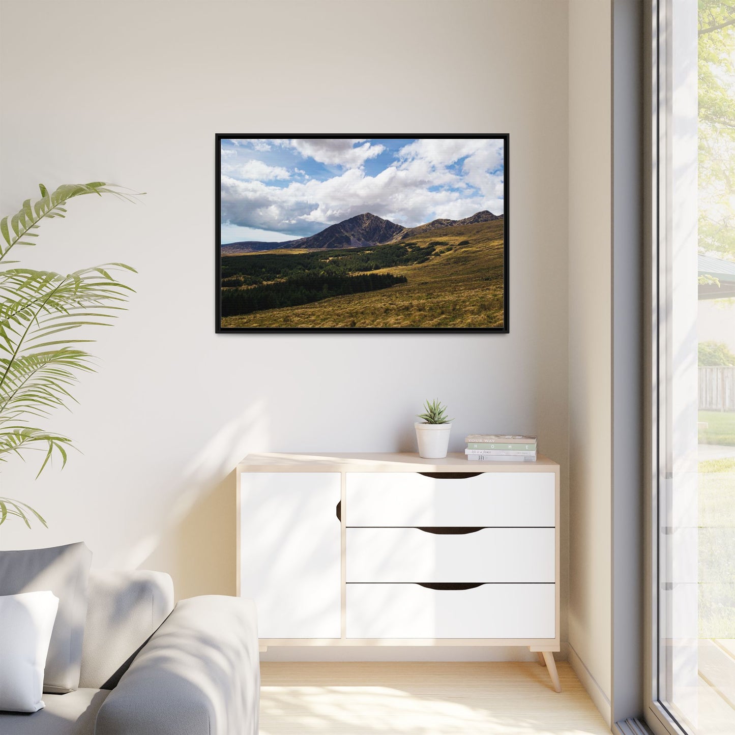 Mount Brandon Matte Canvas, Framed (Multi-color)