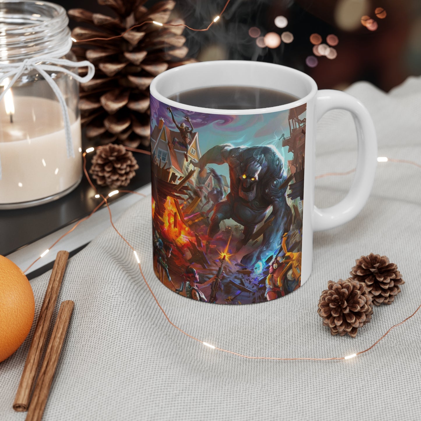 Fortnite-Themed Ceramic Coffee Cups - 11oz & 15oz Gaming Mugs for Coffee Lovers
